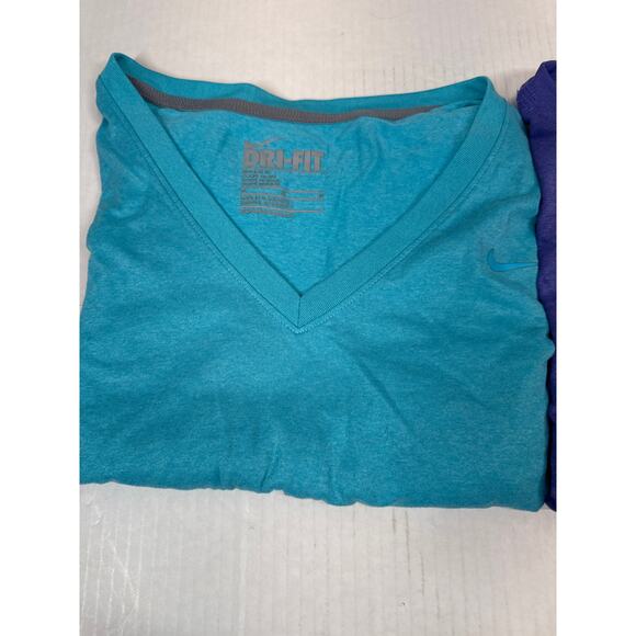 Nike Dri Fit Long Sleeve Shirt Women's‎ V-Neck Running Workout Size Small Lot/ 2 - Picture 3 of 6